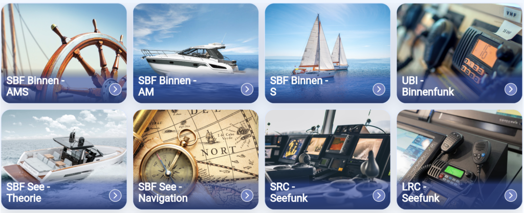 onboardapp.de modules sbf binnen, sbf see, lrc, src, ubi